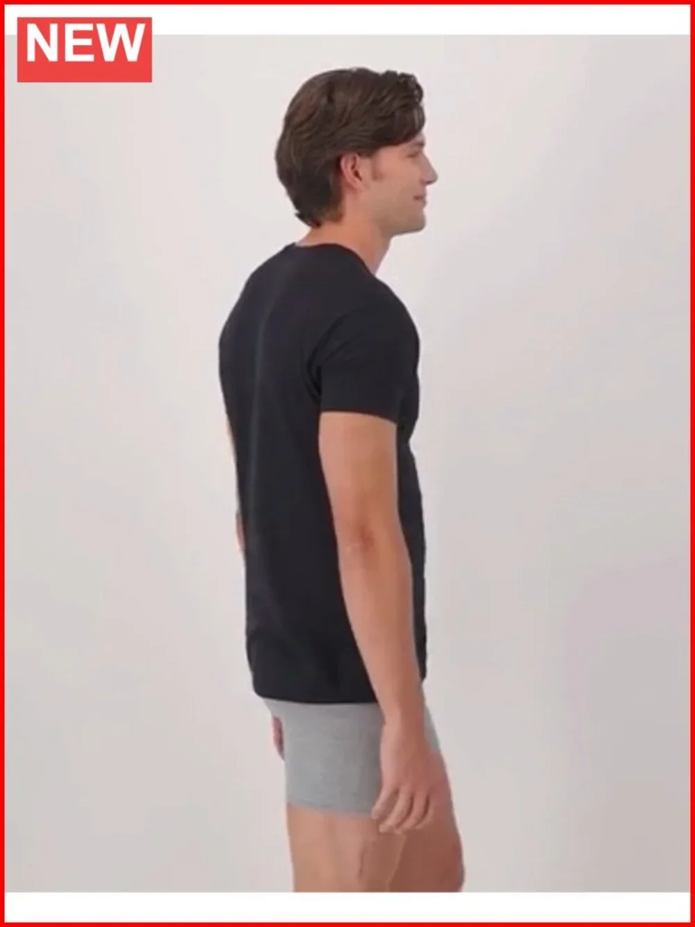 Men's Stay-Tucked Cotton Crewneck Undershirts 6-Pack Moisture-Wicking